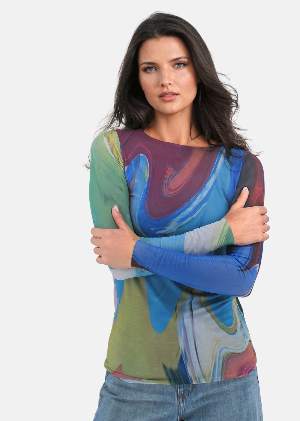 Odette - Florence Double Sheer Top - In Stock