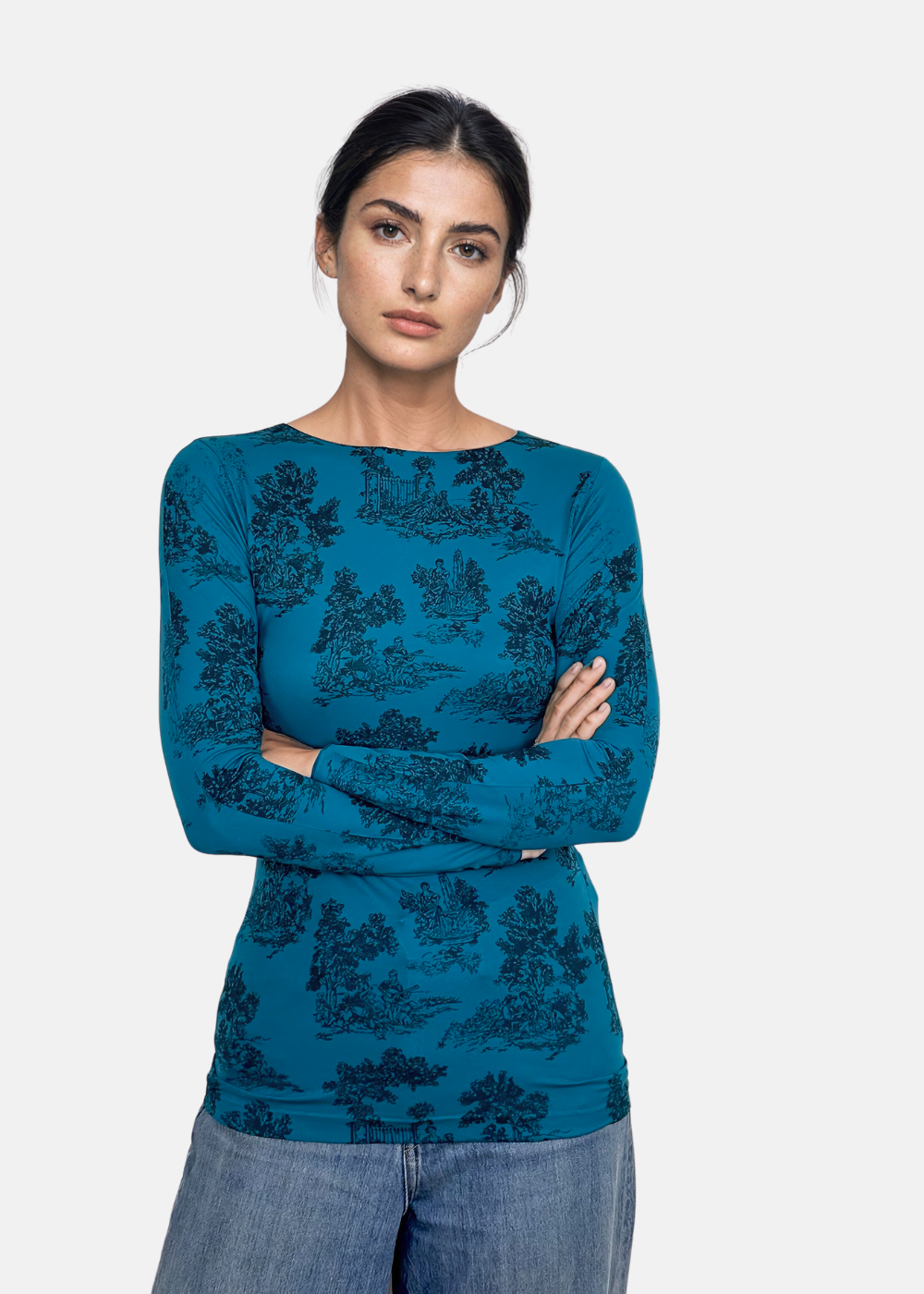 Toile Second Skin Raw Edge Top - In Stock