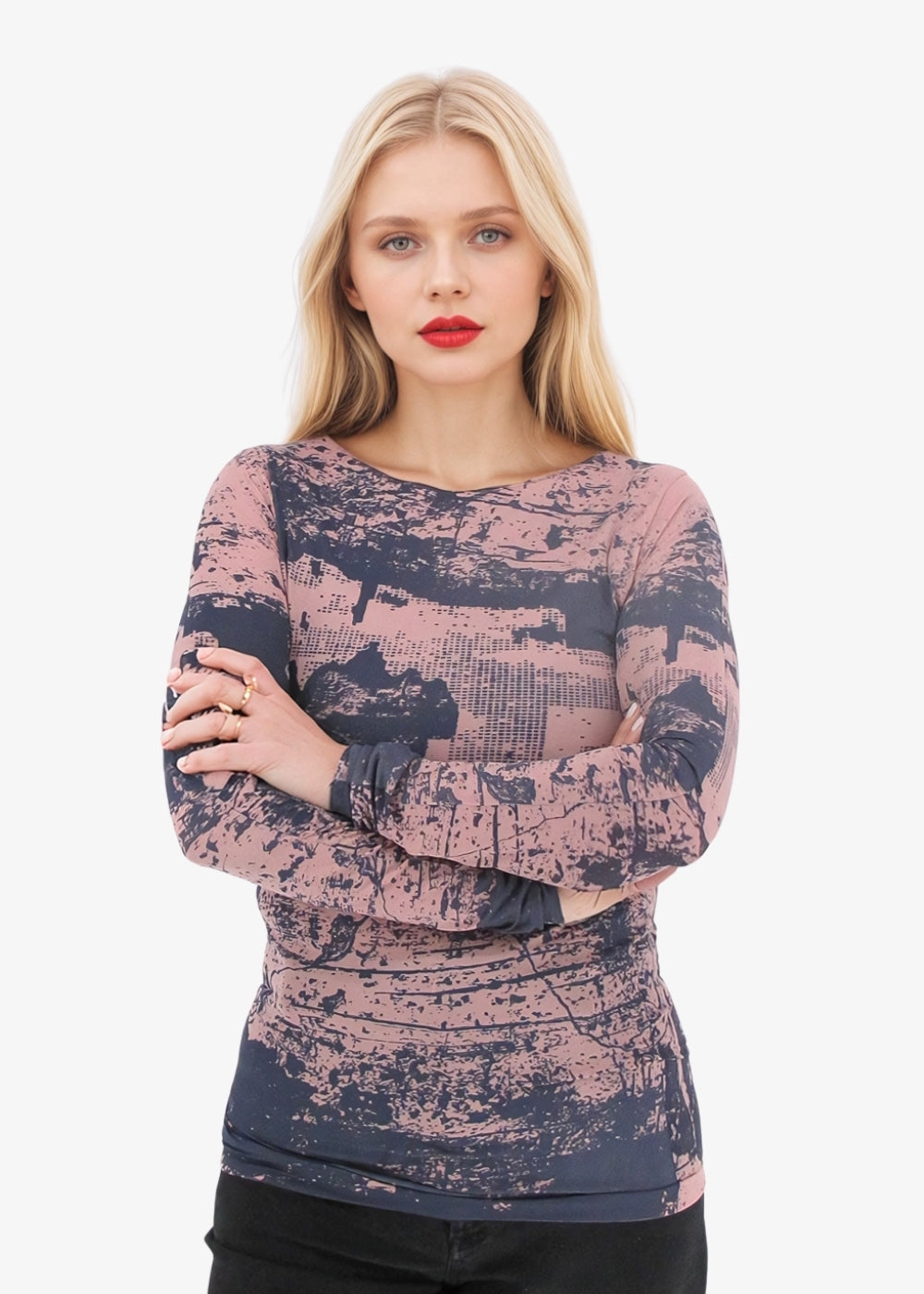 Grungy Second Skin Raw Edge Top - In Stock