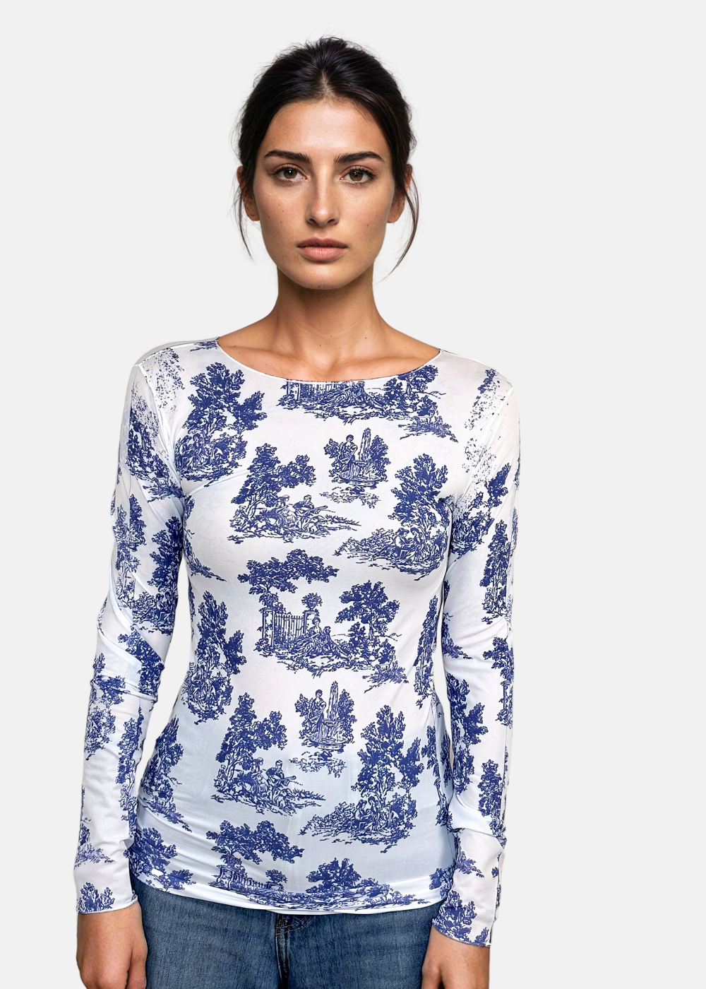 Toile Second Skin Raw Edge Top - In Stock