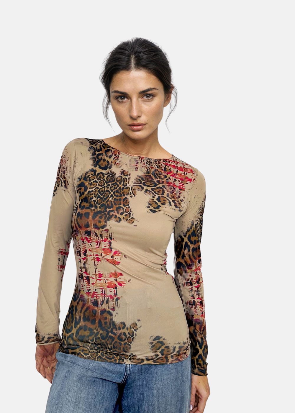 A Bit Animal Second Skin Raw Edge Top - In Stock