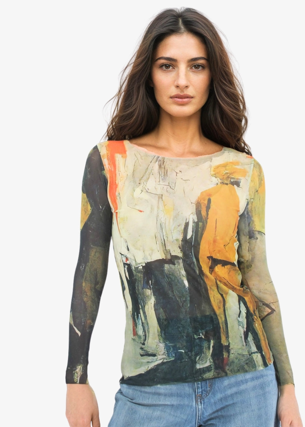 Enigma - NudiTee Sheer Top - In Stock