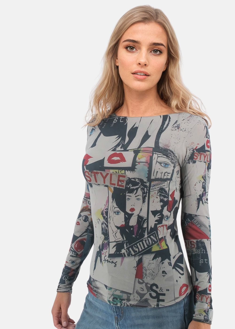 In Vogue Second Skin Raw Edge Top - In Stock