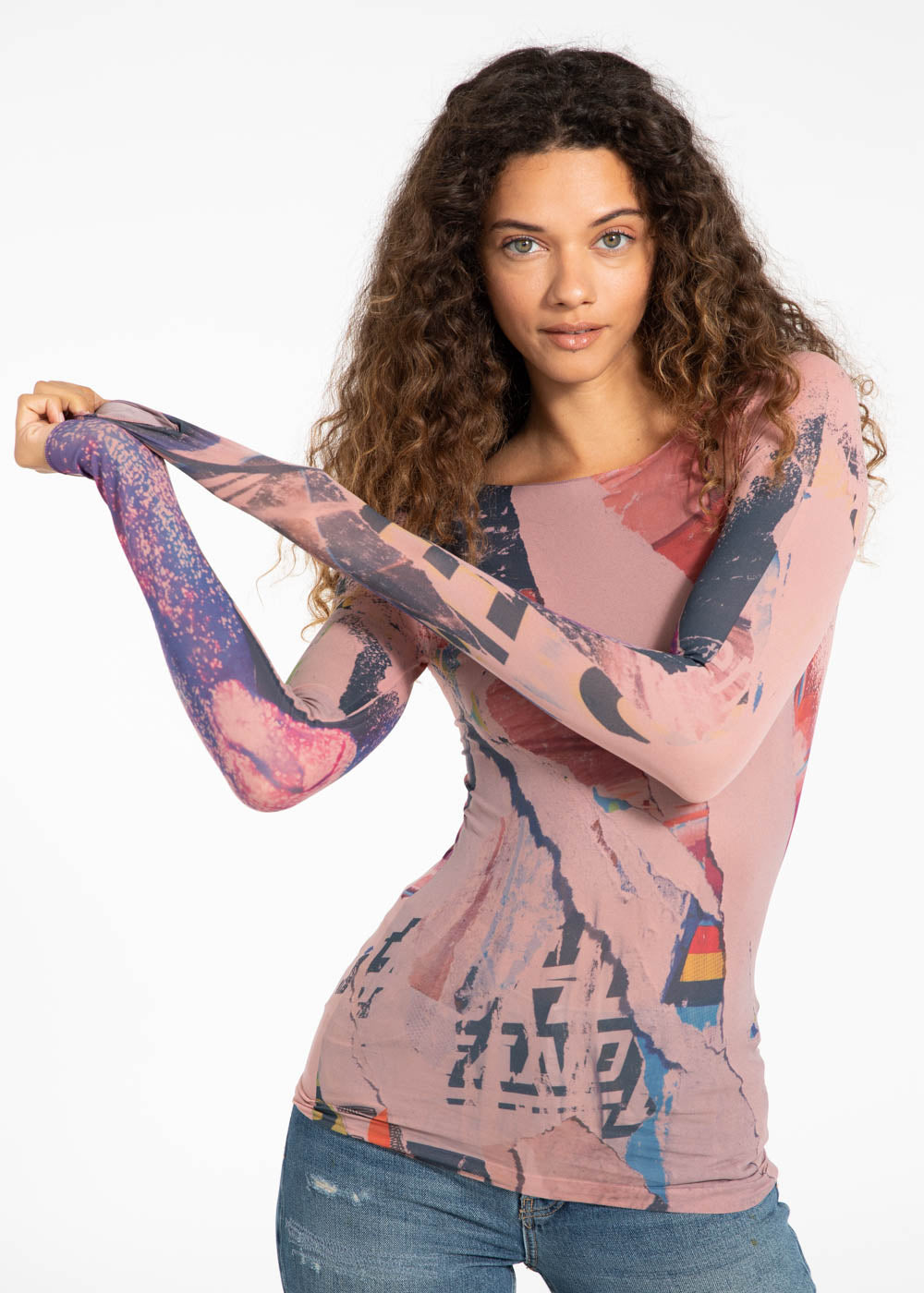 Paper Mache Second Skin Raw Edge Top - In Stock