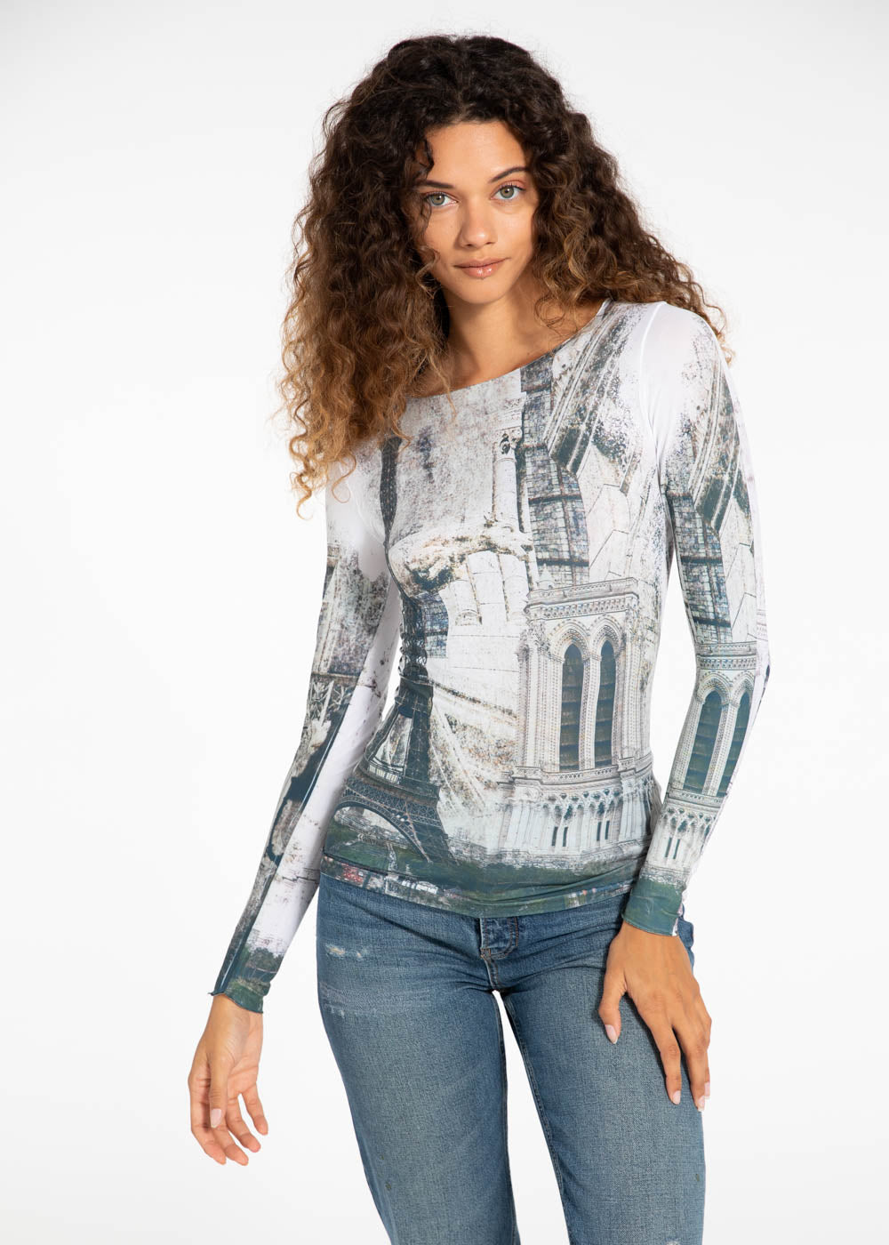 Bonjour Second Skin Raw Edge Top - In Stock