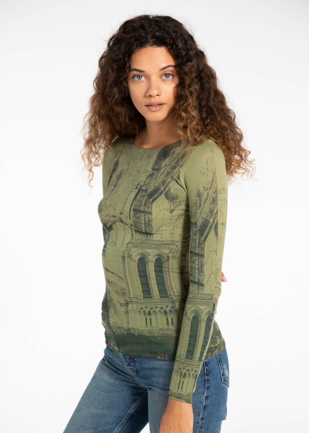 Bonjour Second Skin Raw Edge Top - In Stock