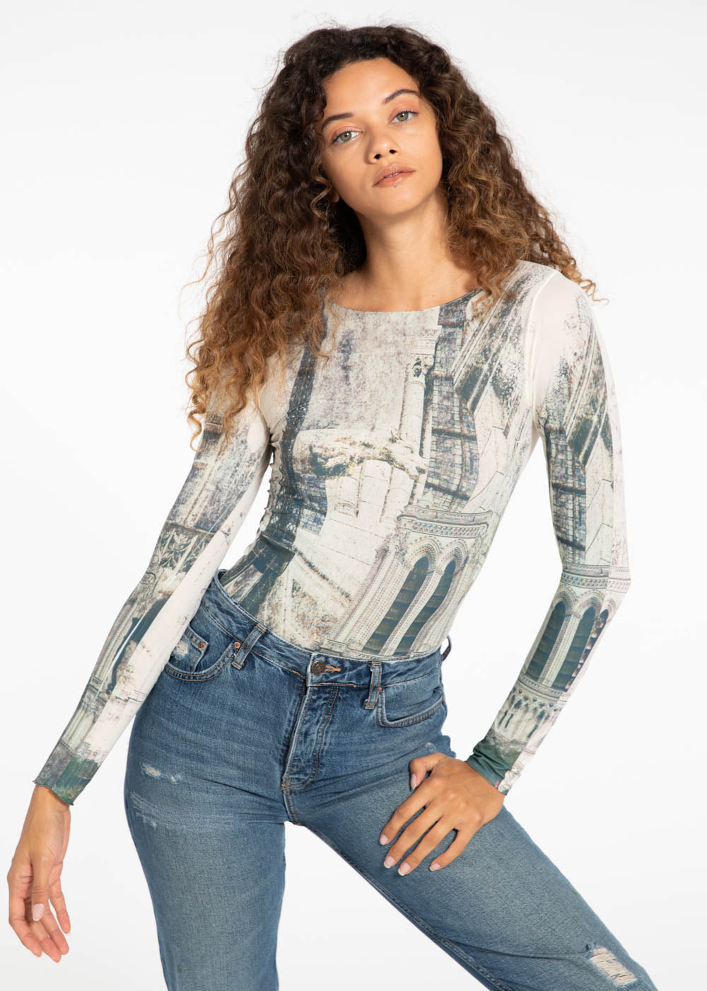 Bonjour Second Skin Raw Edge Top - In Stock