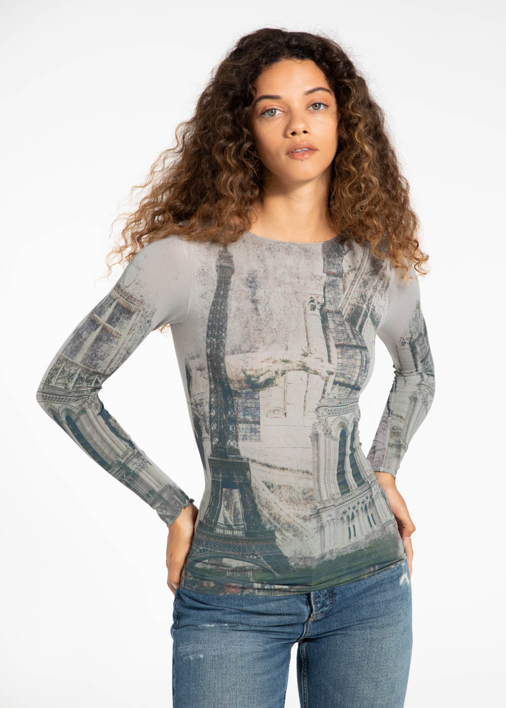 Bonjour Second Skin Raw Edge Top - In Stock