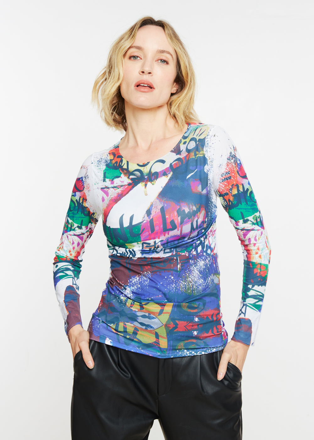 My Way Second Skin Raw Edge Top - In Stock