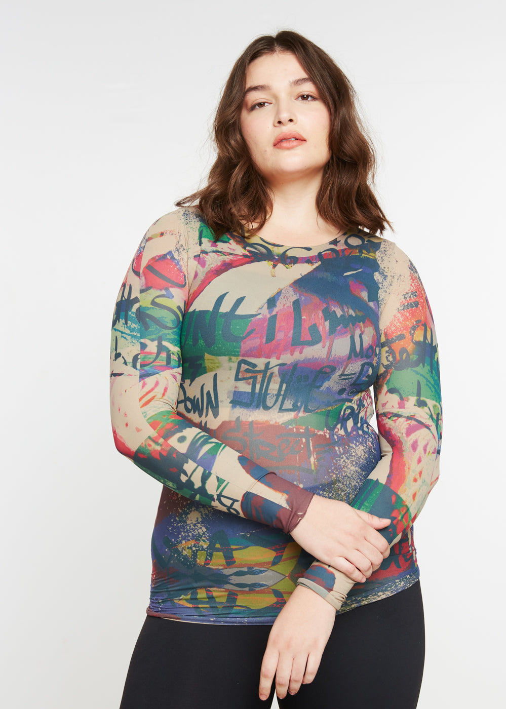 My Way Second Skin Raw Edge Top - In Stock