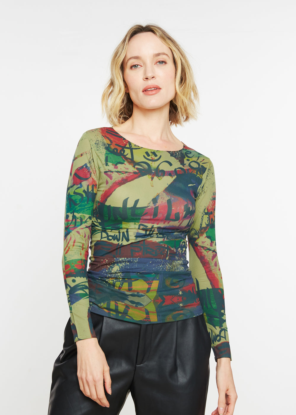My Way Second Skin Raw Edge Top - In Stock