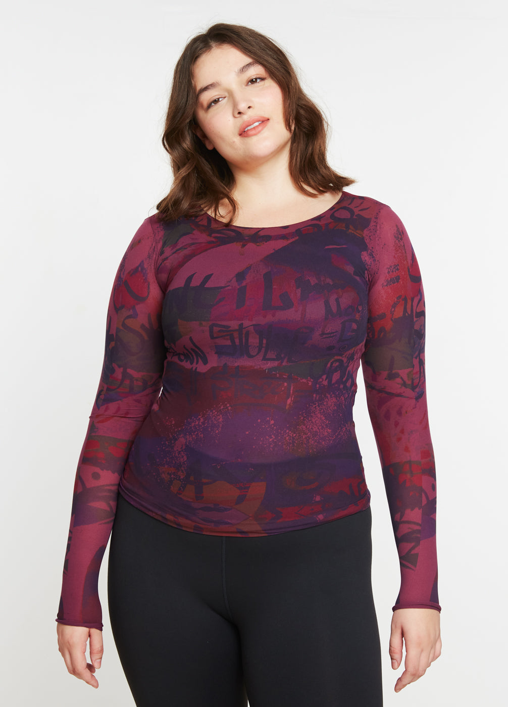 My Way Second Skin Raw Edge Top - In Stock