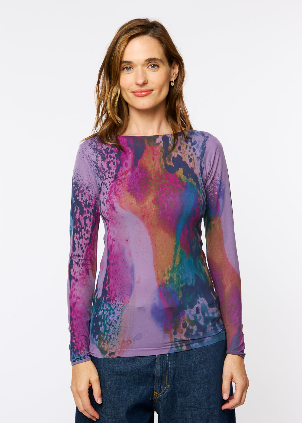Opalescent Raw Edge Second Skin Top
