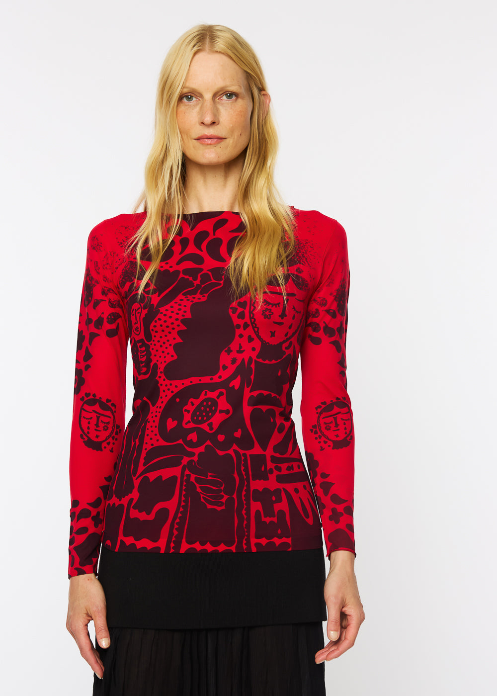 Muse Raw Edge Second Skin Top