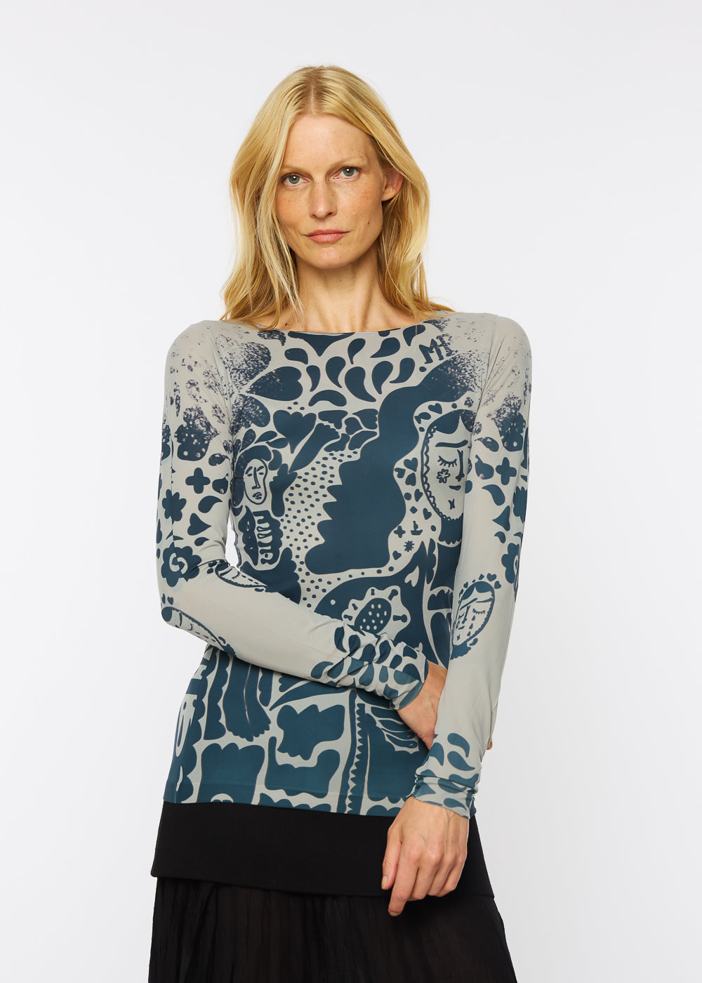 Muse Raw Edge Second Skin Top