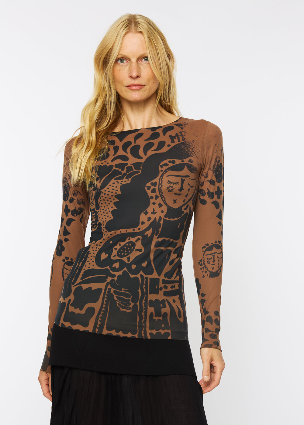 Muse Raw Edge Second Skin Top