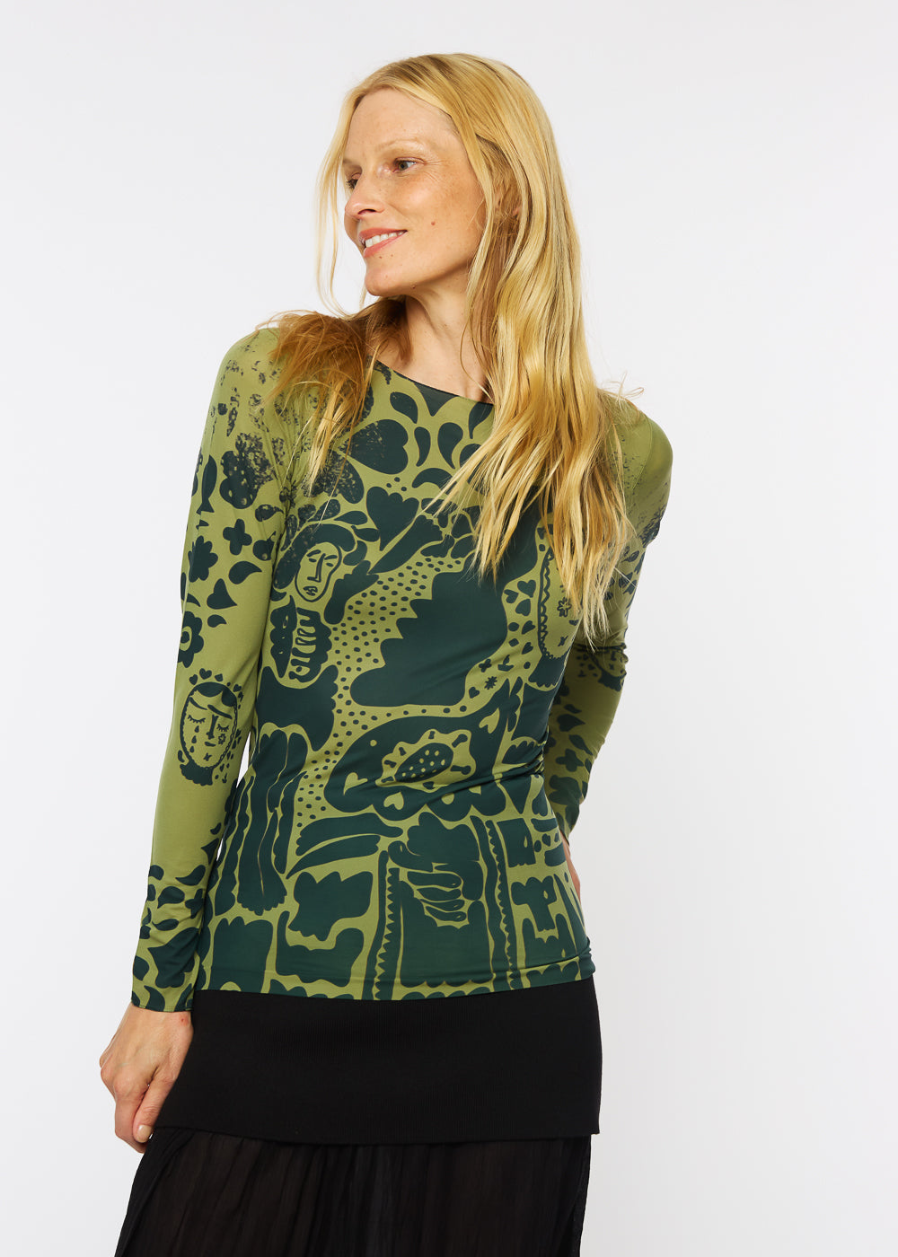 Muse Raw Edge Second Skin Top