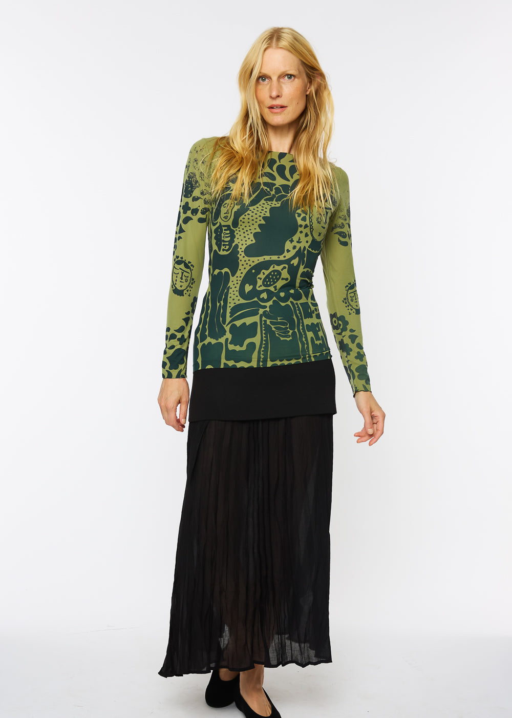 Muse Raw Edge Second Skin Top