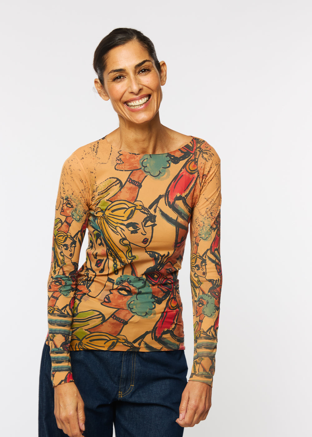 Socialite Raw Edge Second Skin Top