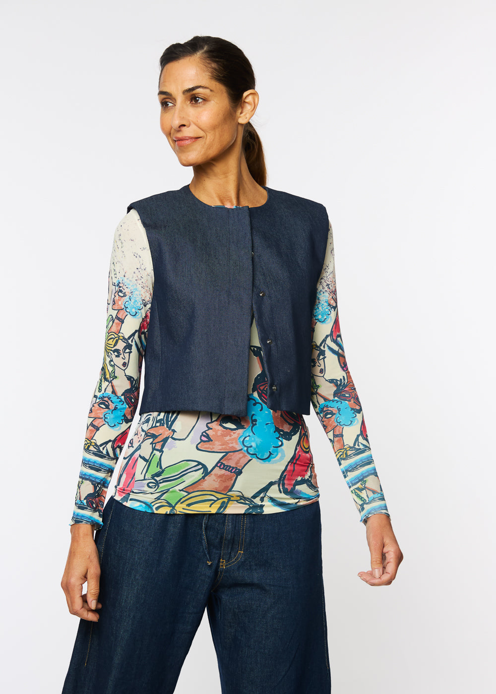 Socialite Raw Edge Second Skin Top