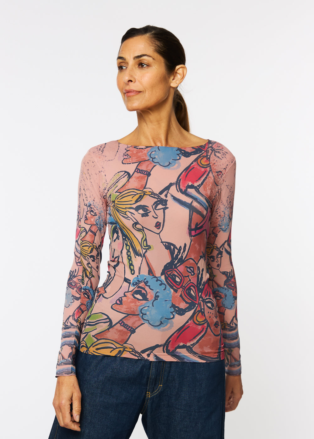 Socialite Raw Edge Second Skin Top