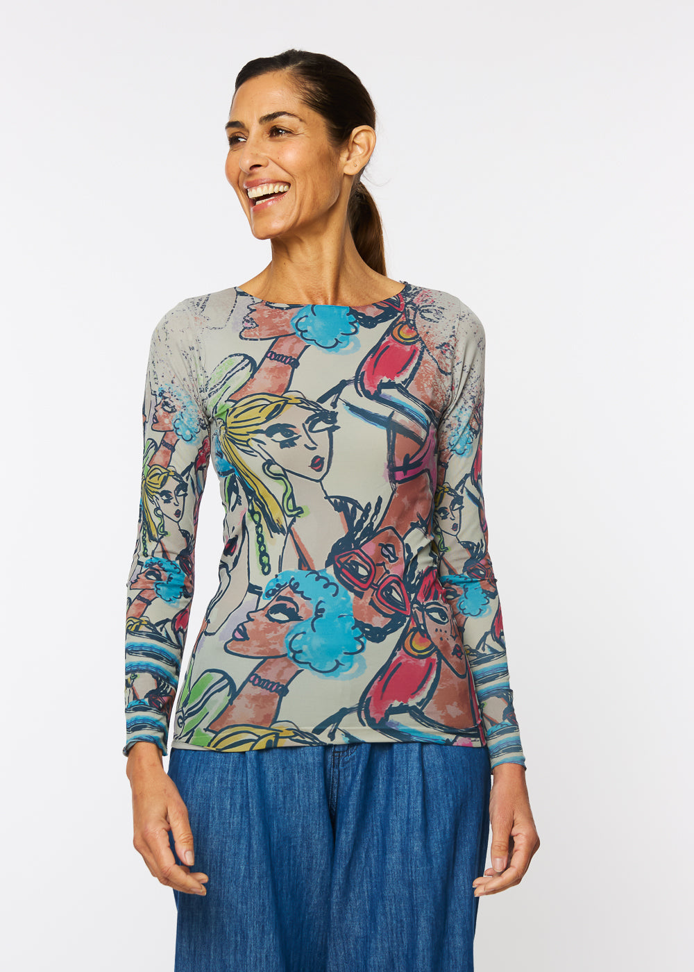 Socialite Raw Edge Second Skin Top
