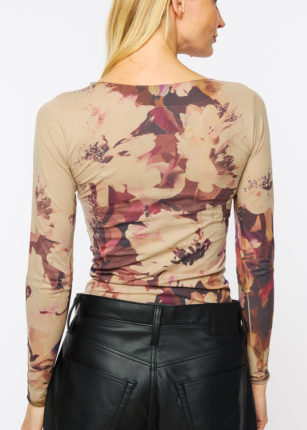 Moonflower Raw Edge Second Skin Top