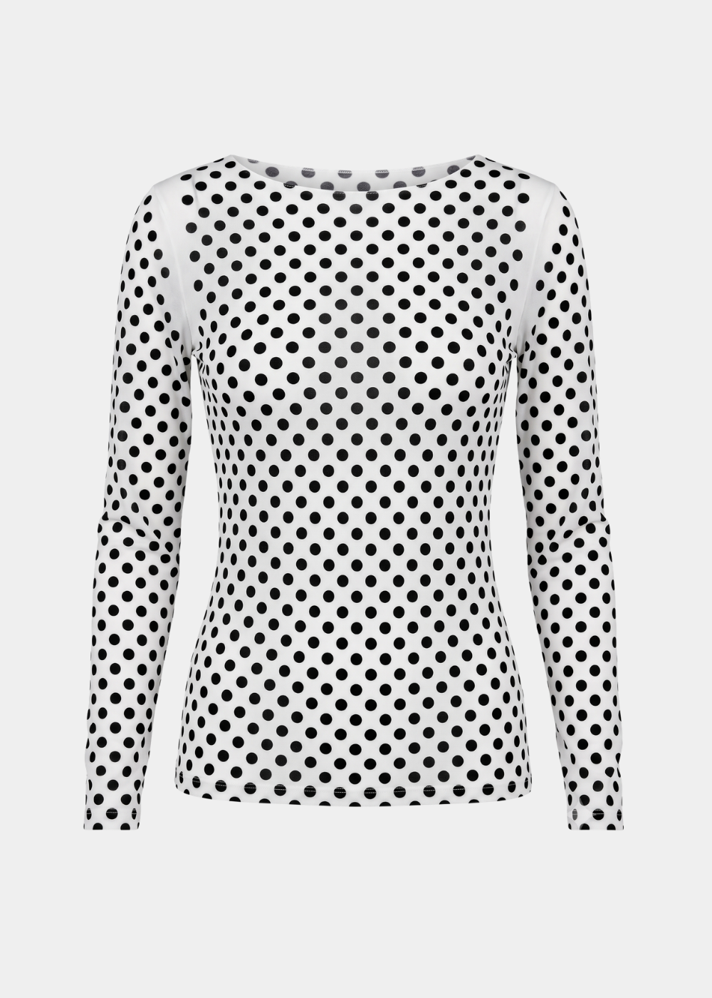 Classic Dot Raw Edge Second Skin Top