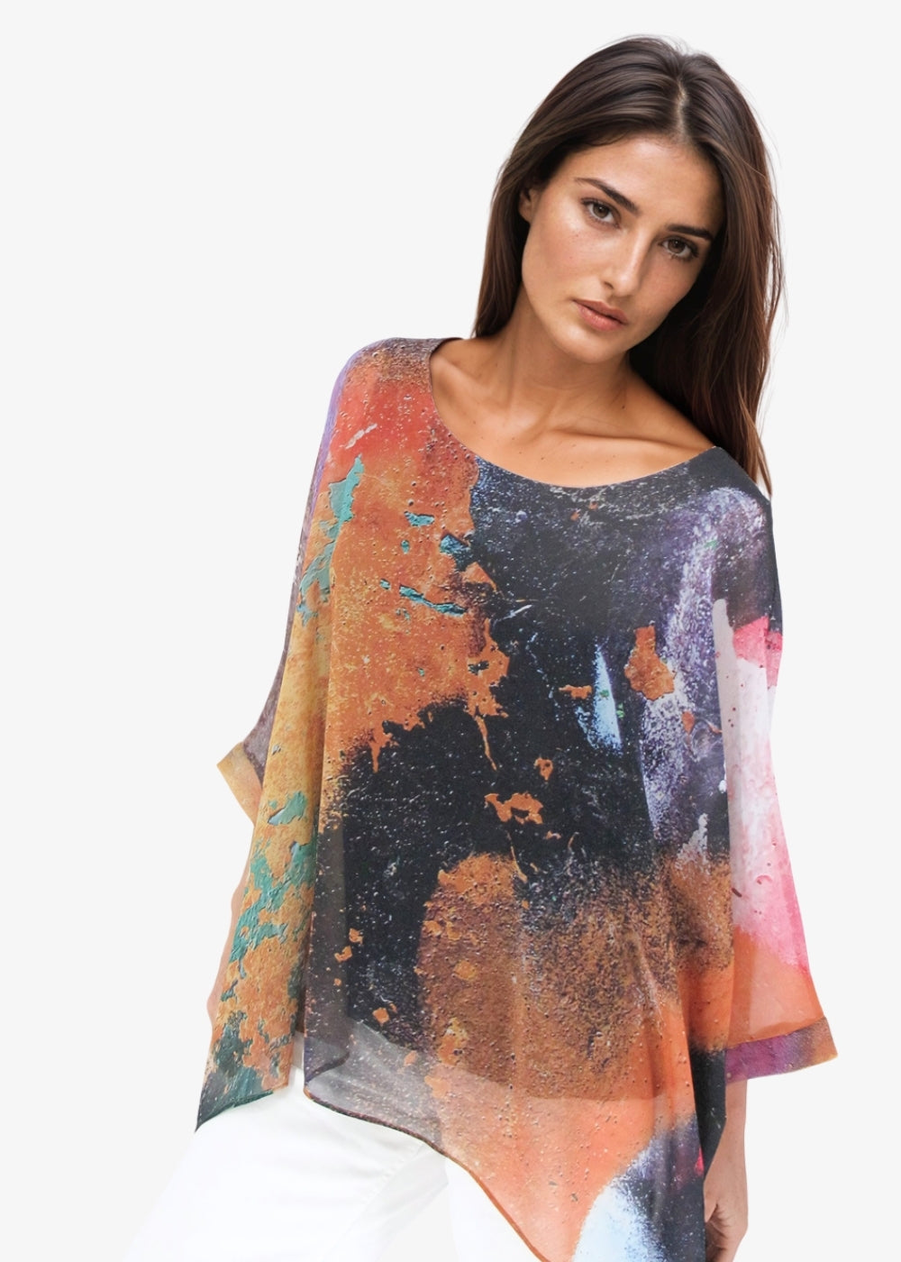 Capri Poncho in Rebel - In Stock