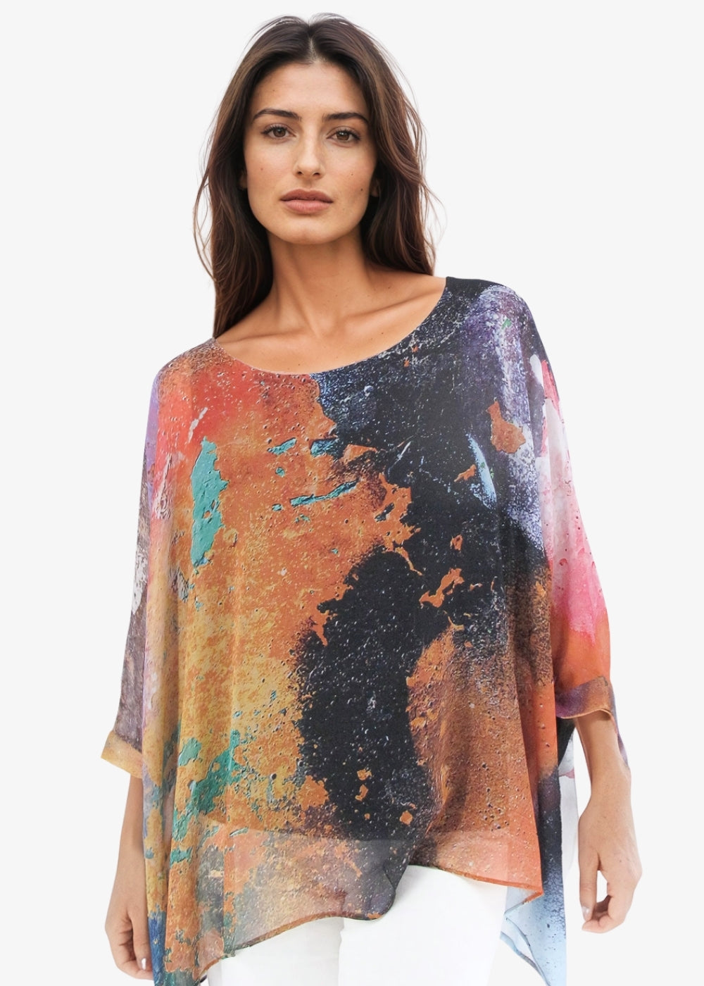 Capri Poncho in Rebel - In Stock