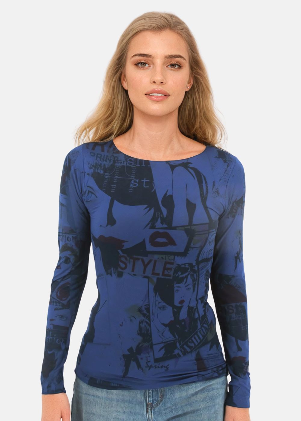 In Vogue Second Skin Raw Edge Top - In Stock