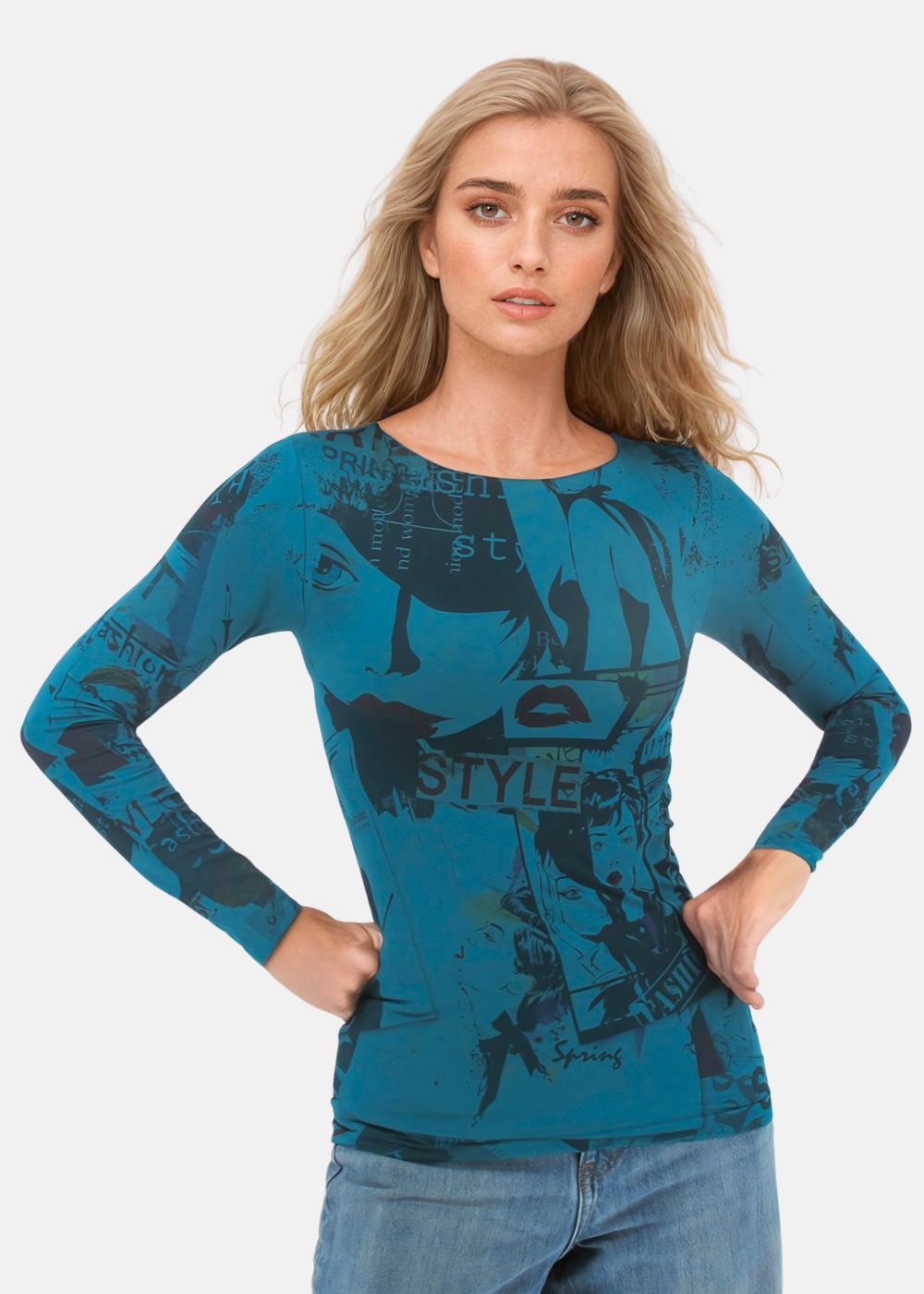 In Vogue Second Skin Raw Edge Top - In Stock