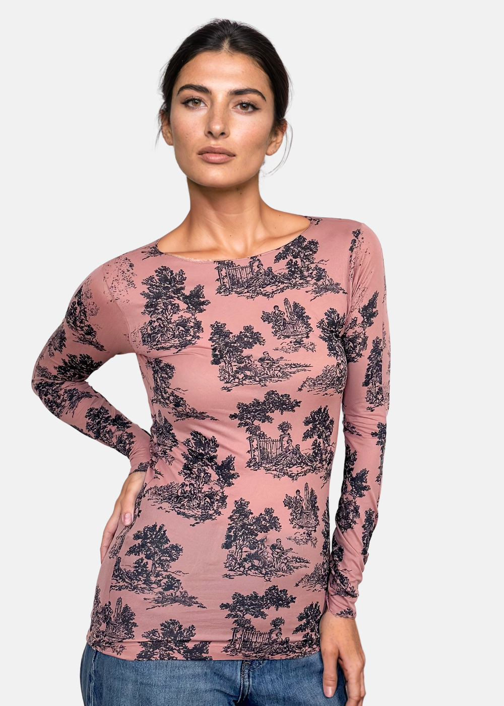 Toile Second Skin Raw Edge Top - In Stock