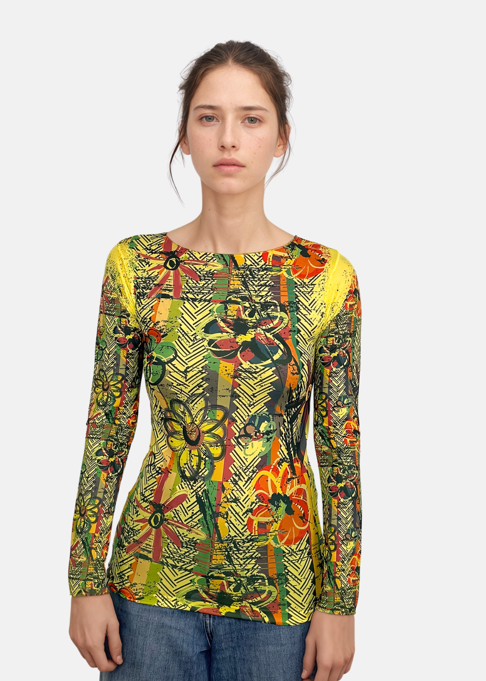 Be Happy Second Skin Raw Edge Top - In Stock