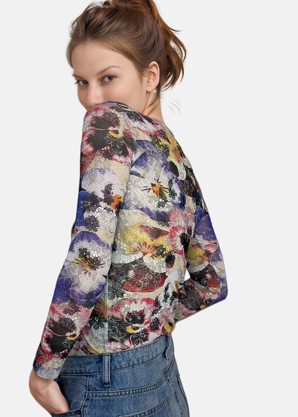 Lacey Blossom - Florence Double Sheer Top - In Stock