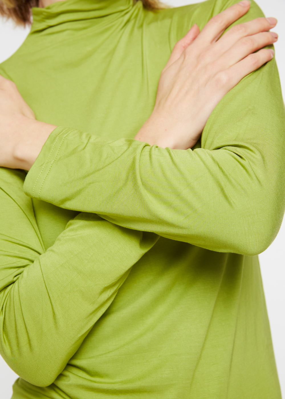 Brigitte Long Sleeve Mockneck Top