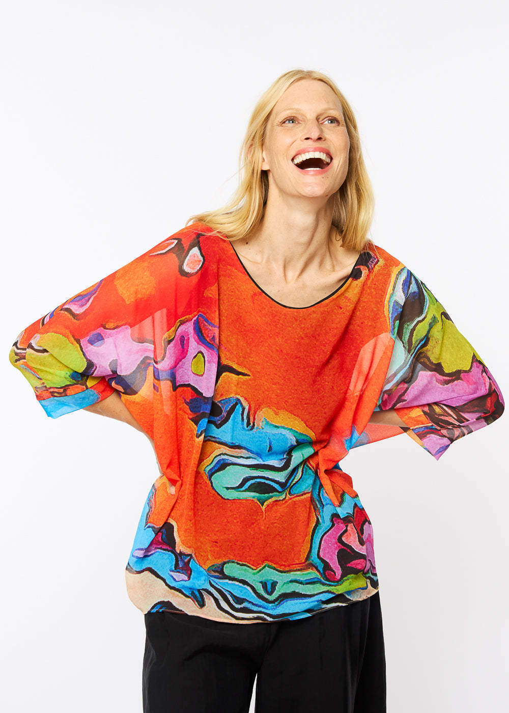 Capri Poncho in Wake Up