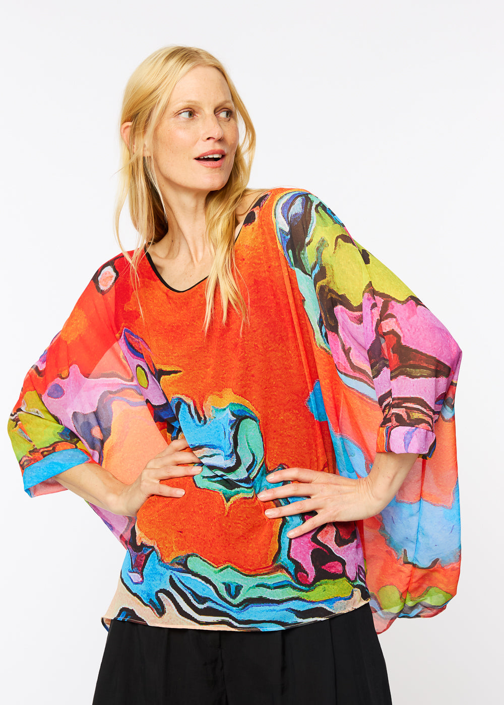 Capri Poncho in Wake Up