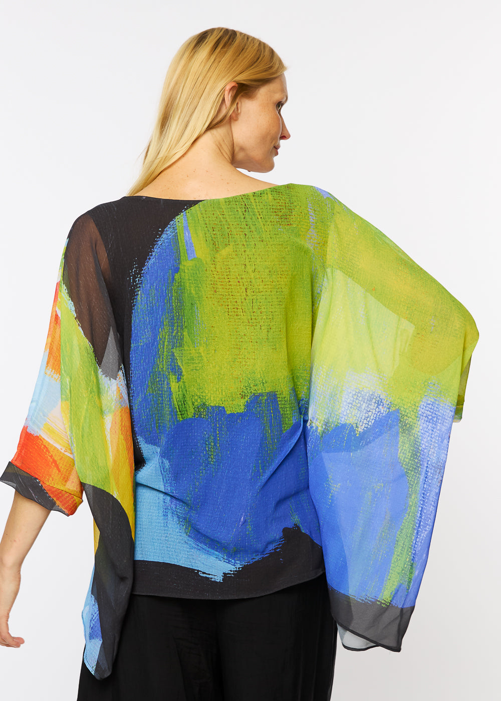 Capri Poncho in Tempest
