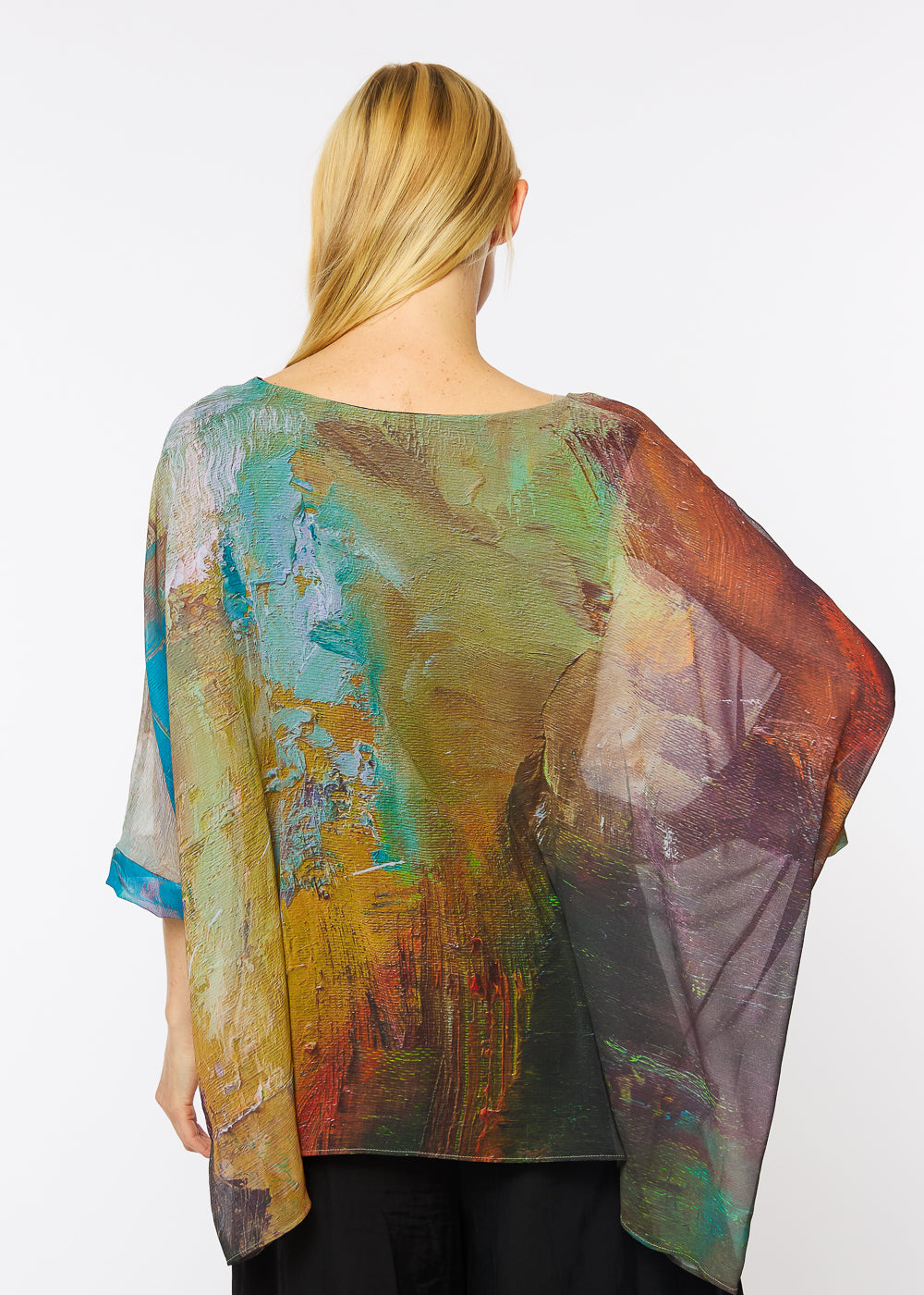 Capri Poncho in Sequoia