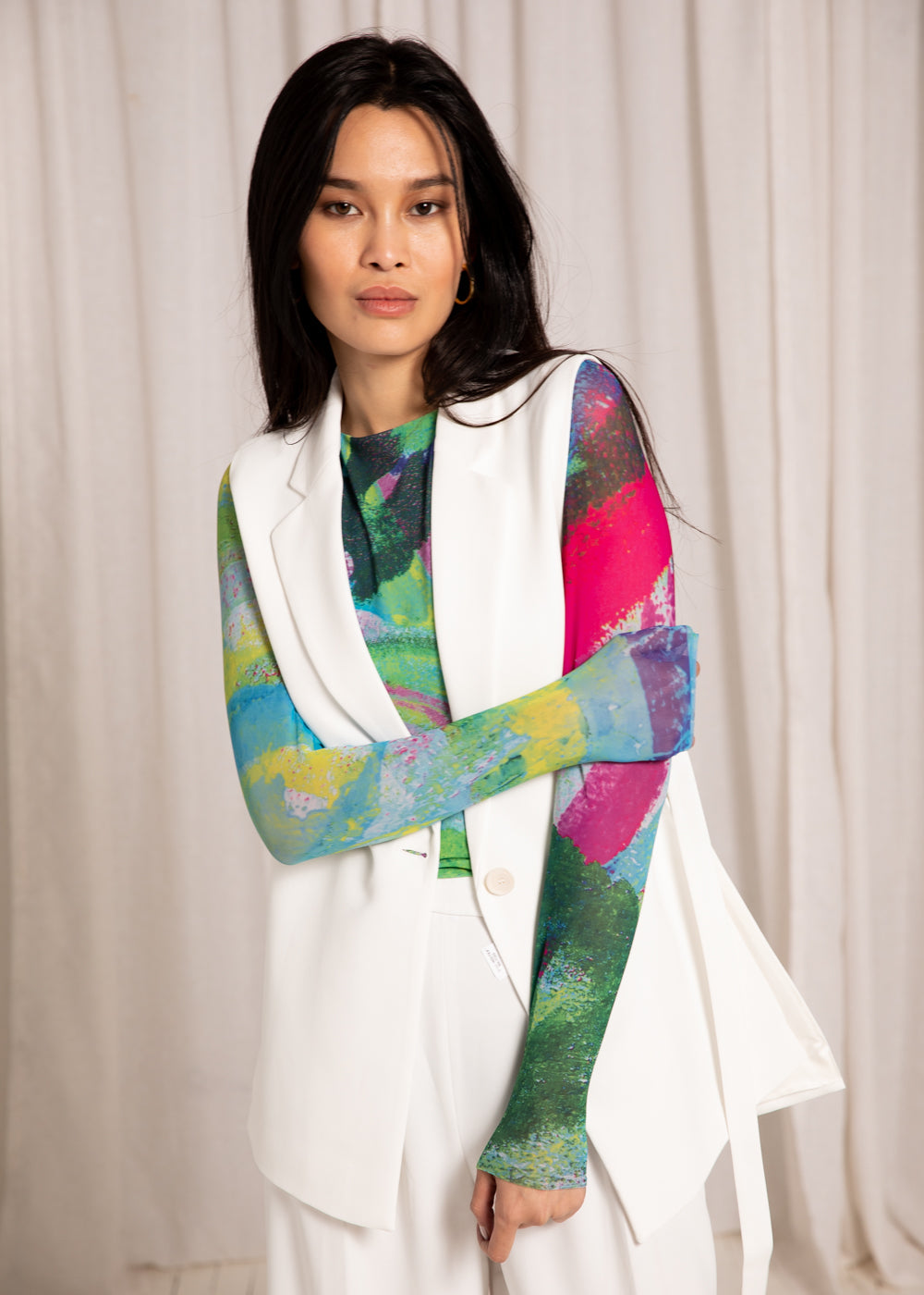 Good Karma - Florence Double Sheer Top - In Stock