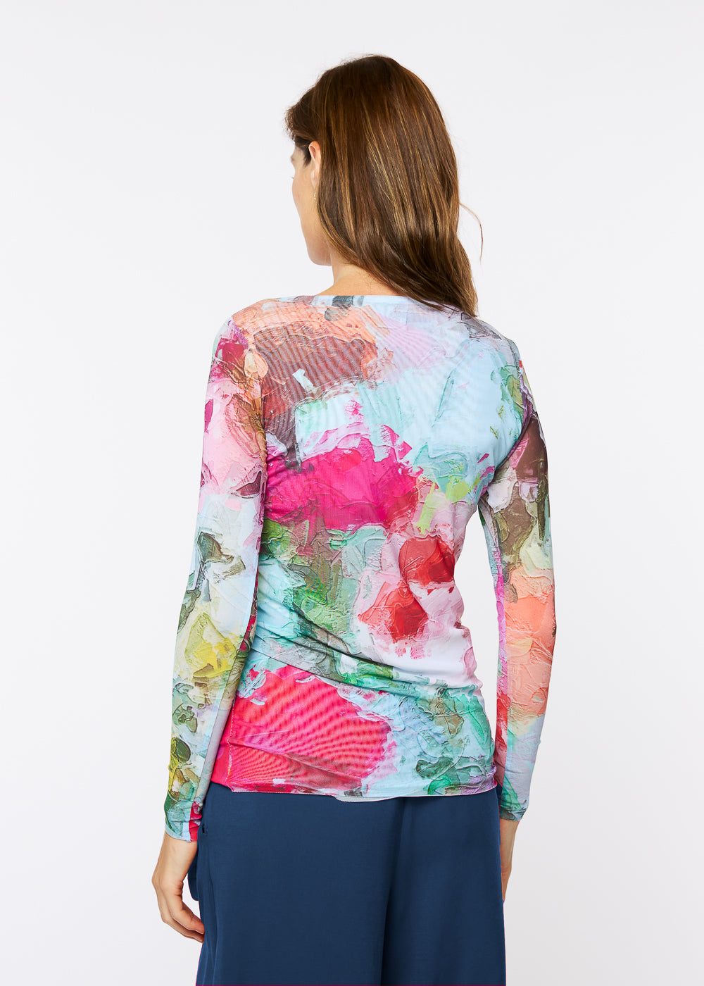 Botanical Blur - Florence Double Sheer Top - In Stock