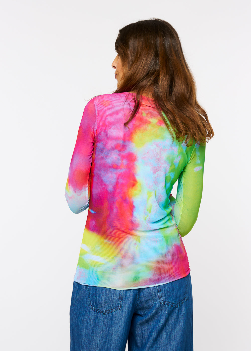 Rainbow Chaos - Florence Double Sheer Top
