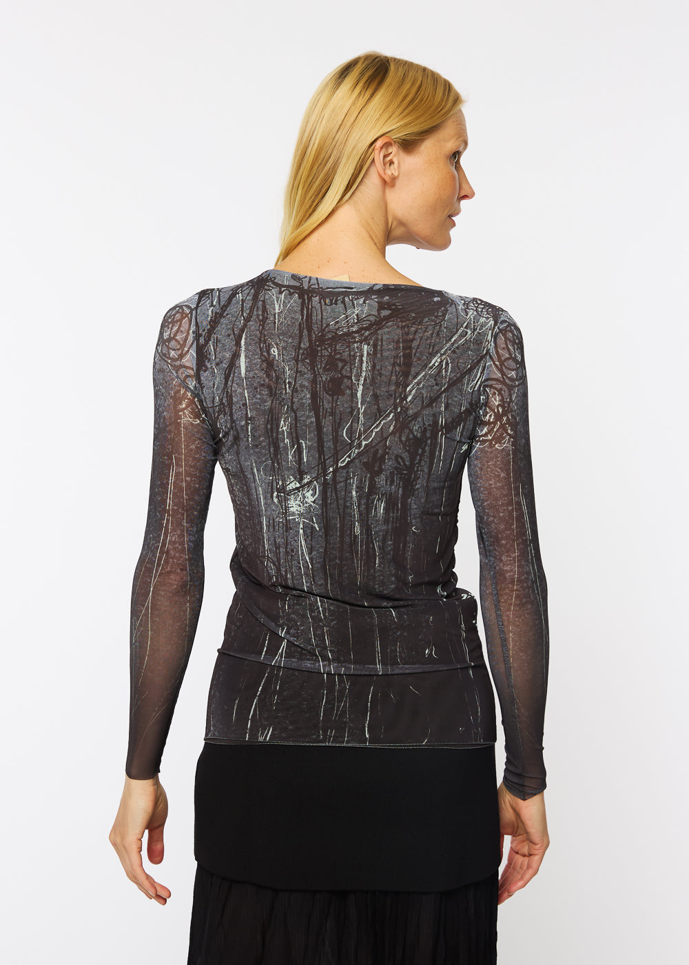 Nocturnal Bloom - Florence Double Sheer Top
