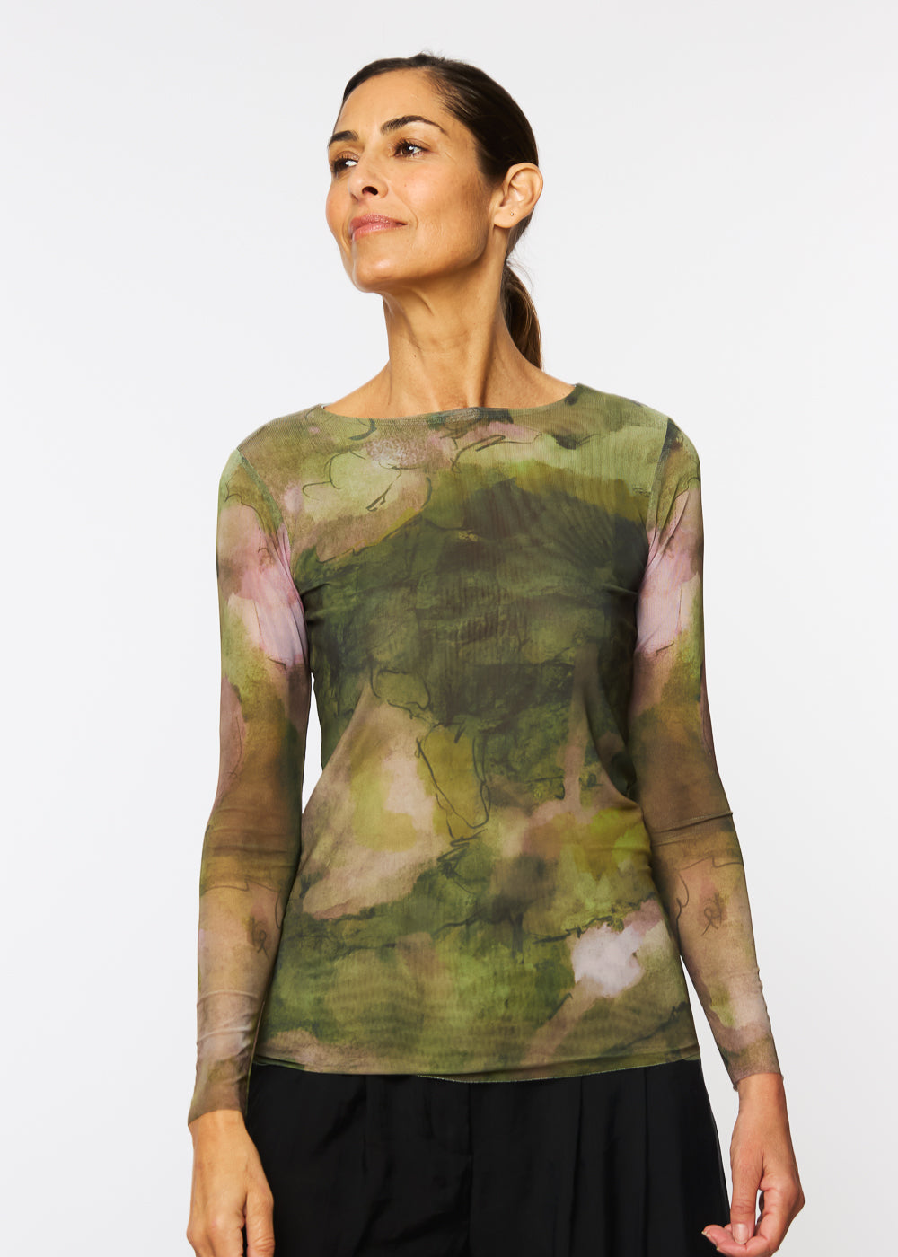 Moss Eden - Florence Double Sheer Top