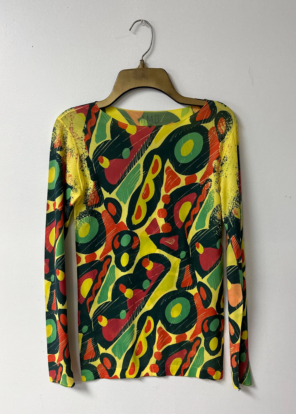 60's Second Skin Raw Edge Top - In Stock