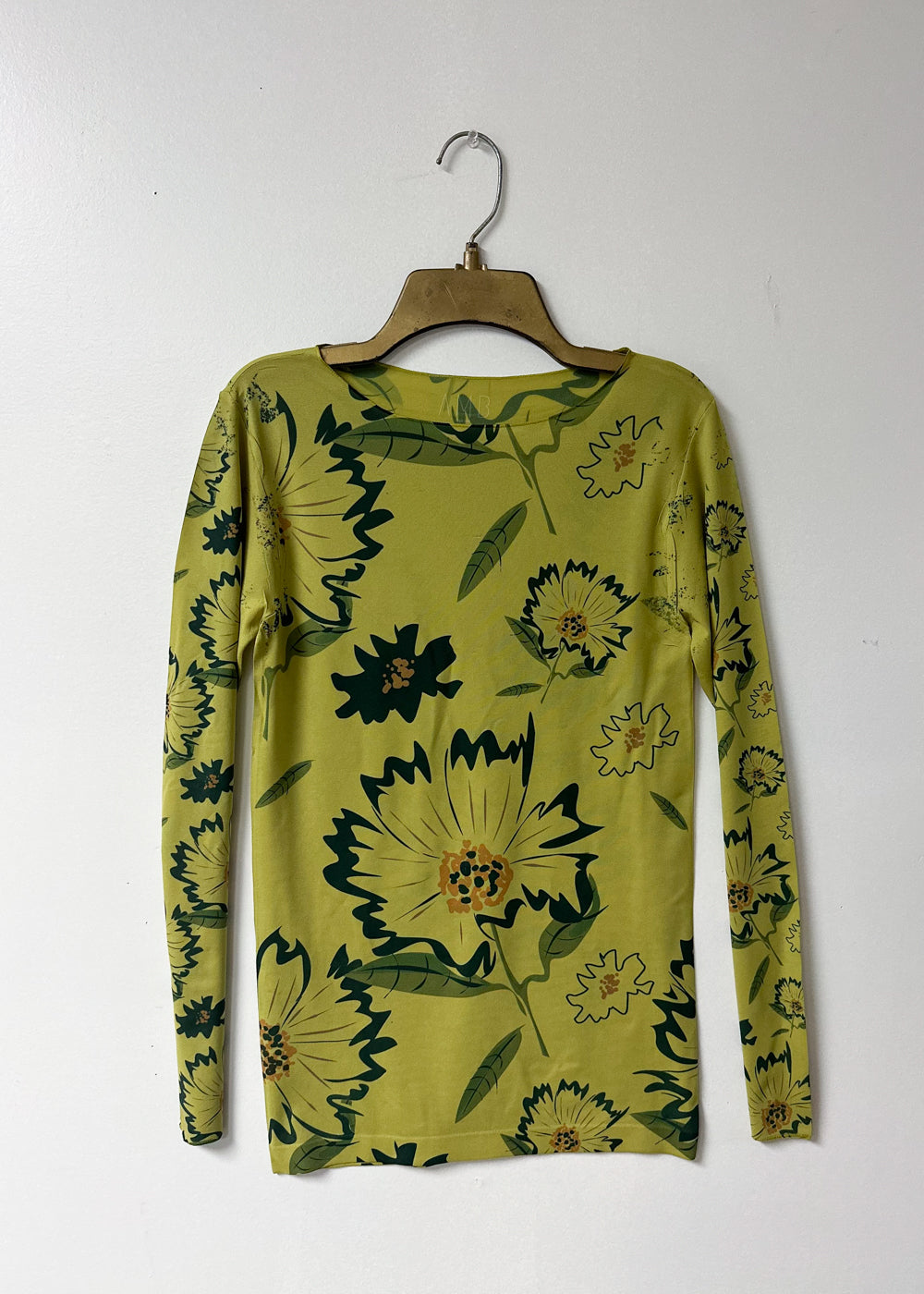 Daisies Second Skin Raw Edge Top - In Stock