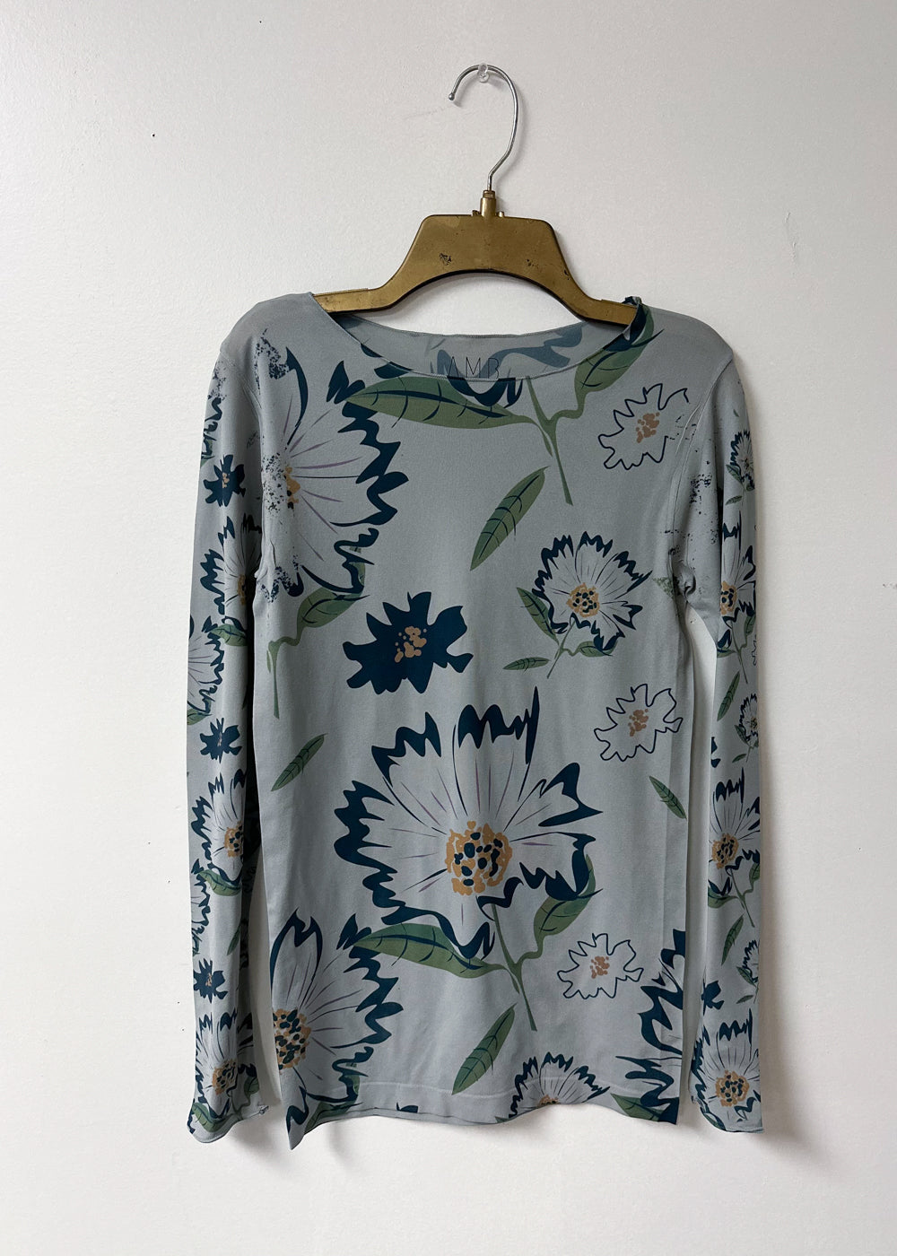 Daisies Second Skin Raw Edge Top - In Stock