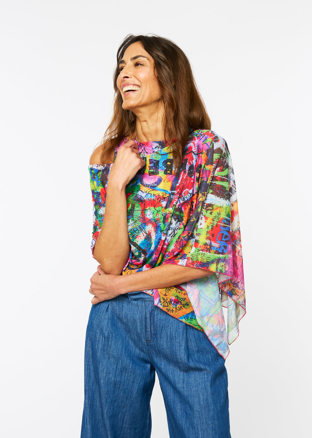 Mila Ponshawl in Peace & Love - In Stock