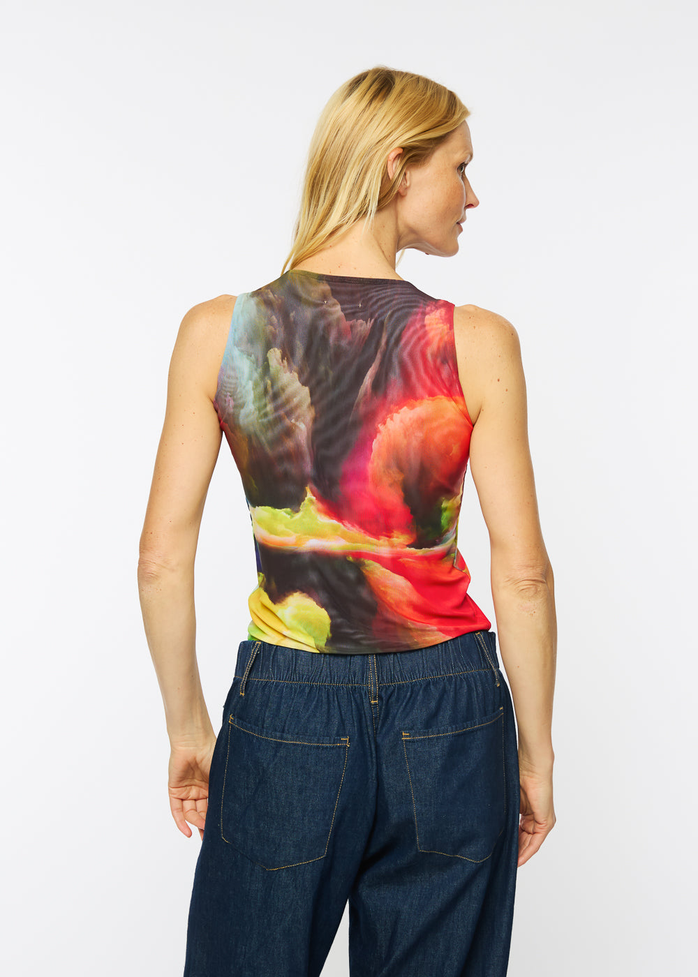Surreal - Florence Solid Double Sheer Tank Top - In Stock